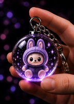 Glow Bunny Keychain